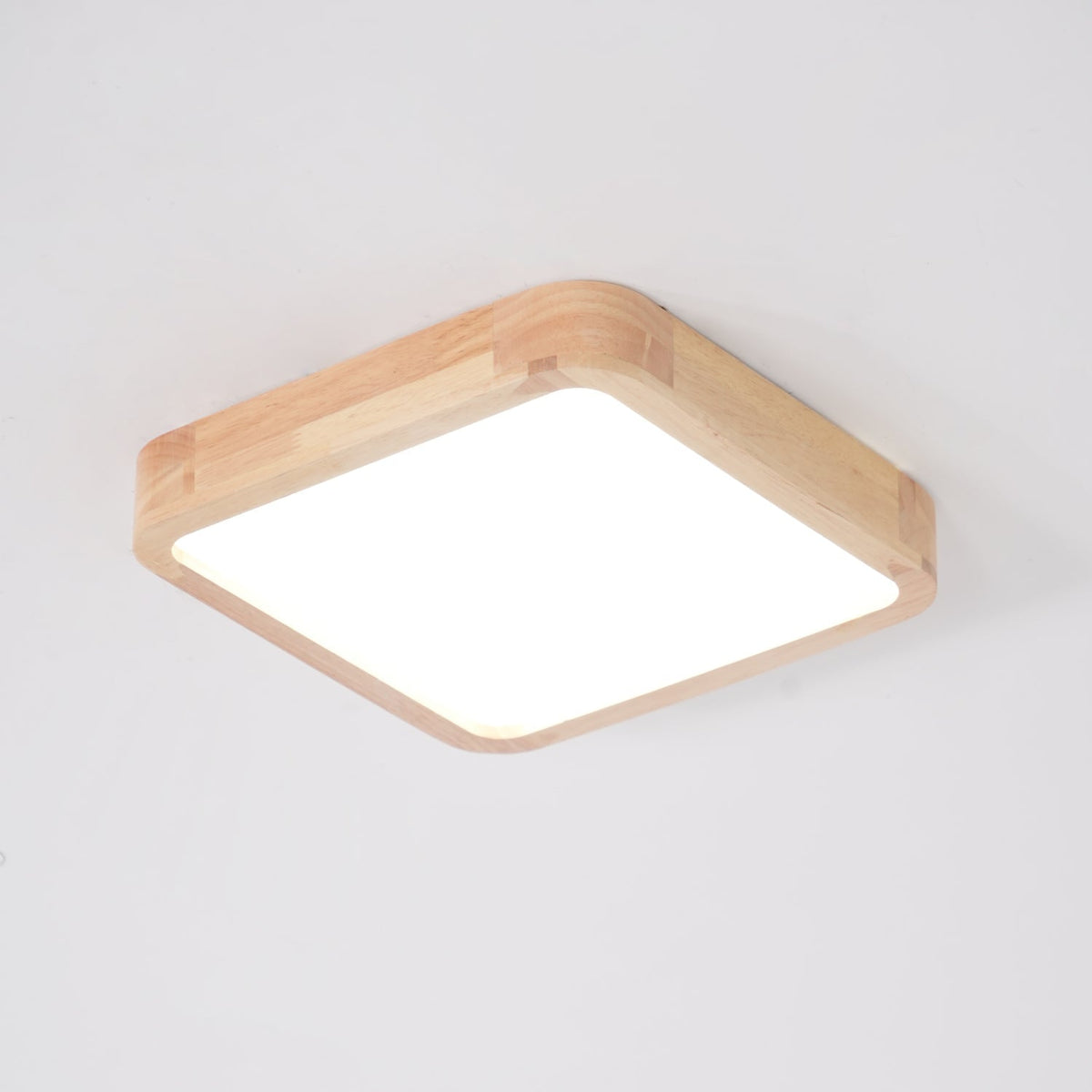 Hano plafonieră din lemn, geometrică