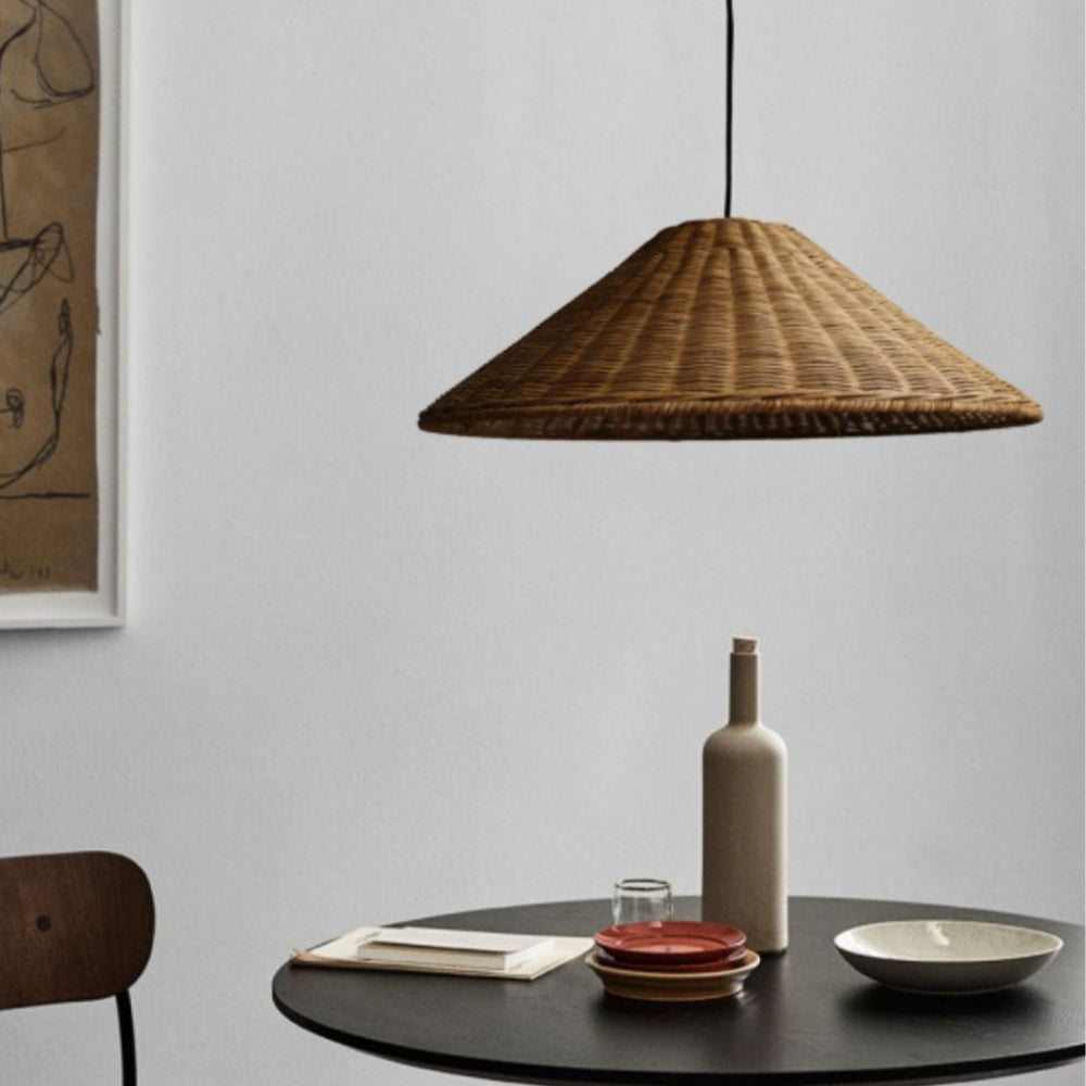 Muto Vintage Handmade LED ratan lampă suspendată living