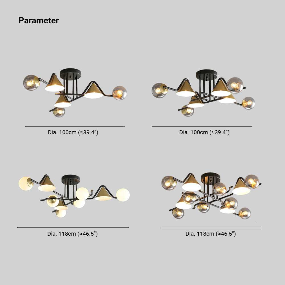 Arisha plafonieră aplicată LED Design pentru dormitor/living