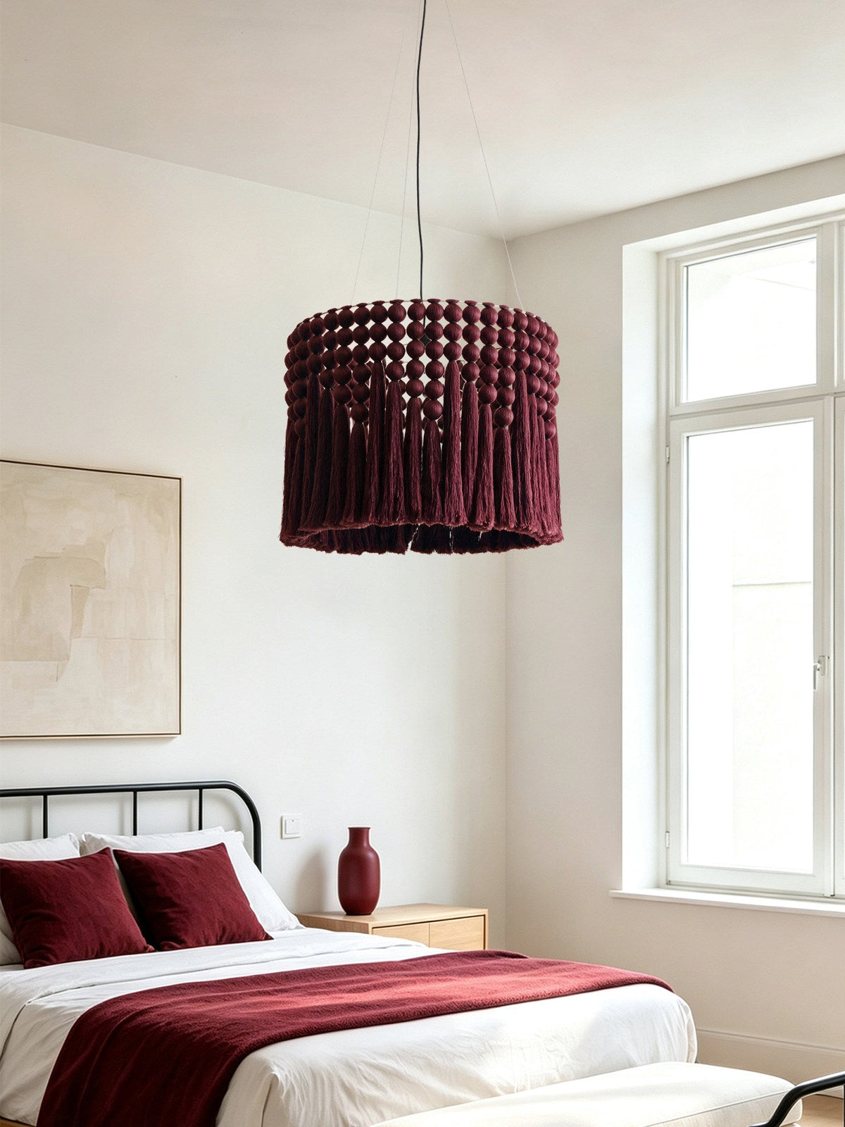 Verleigh lampă suspendată macrame tassel