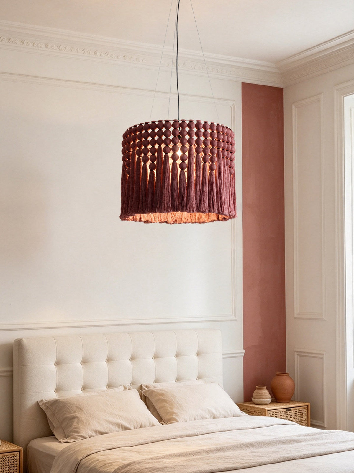Verleigh lampă suspendată macrame tassel