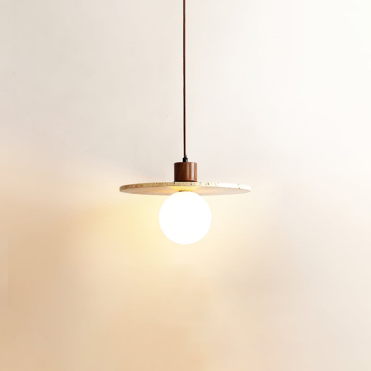 Seroaya lampă suspendată candelabru din travertin în stil modern