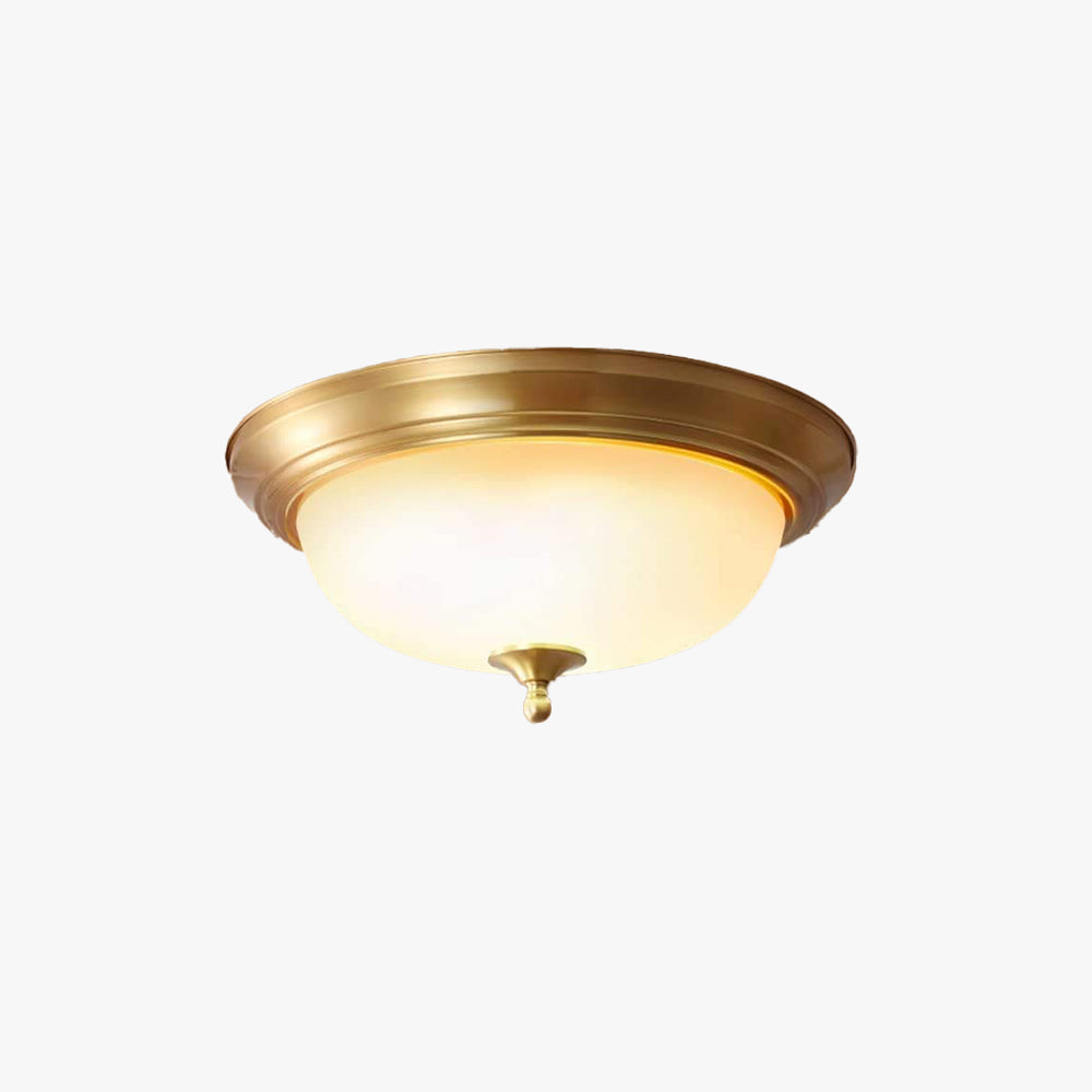 Arisha plafonieră aplicată din alamă, retro, LED, pentru living și dormitor