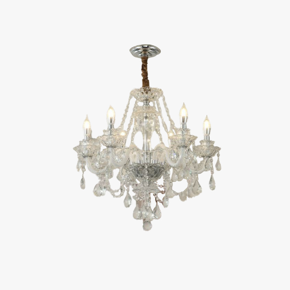 Silva candelabru din cristal, francez, pentru living și sufragerie