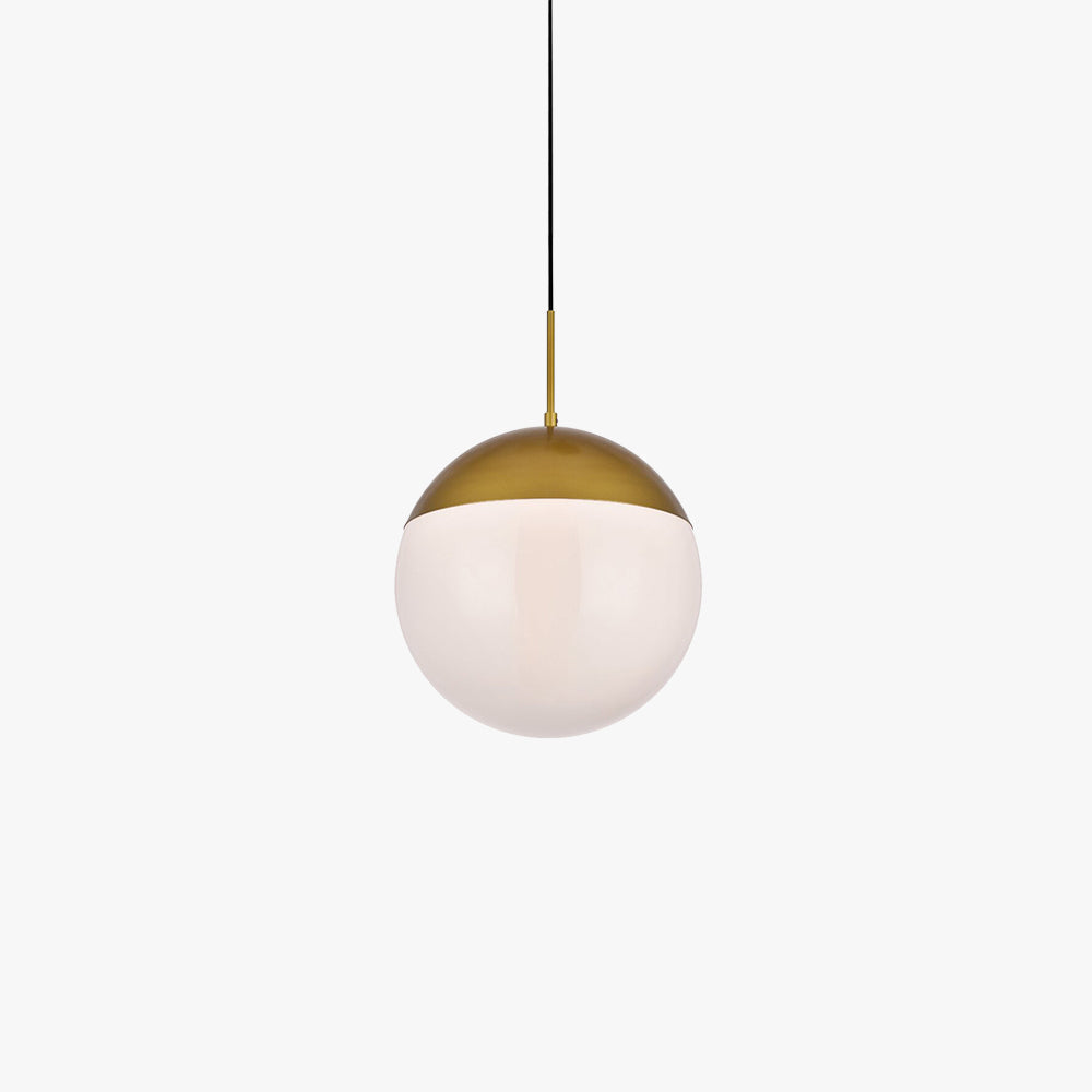 Hallie lampă suspendată modernă din metal și sticlă pentru living, sufragerie sau dormitor