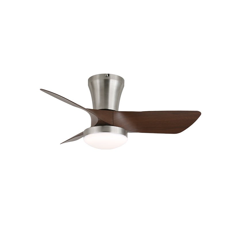 Luvora ventilator de tavan cu lumină din lemn, minimalist