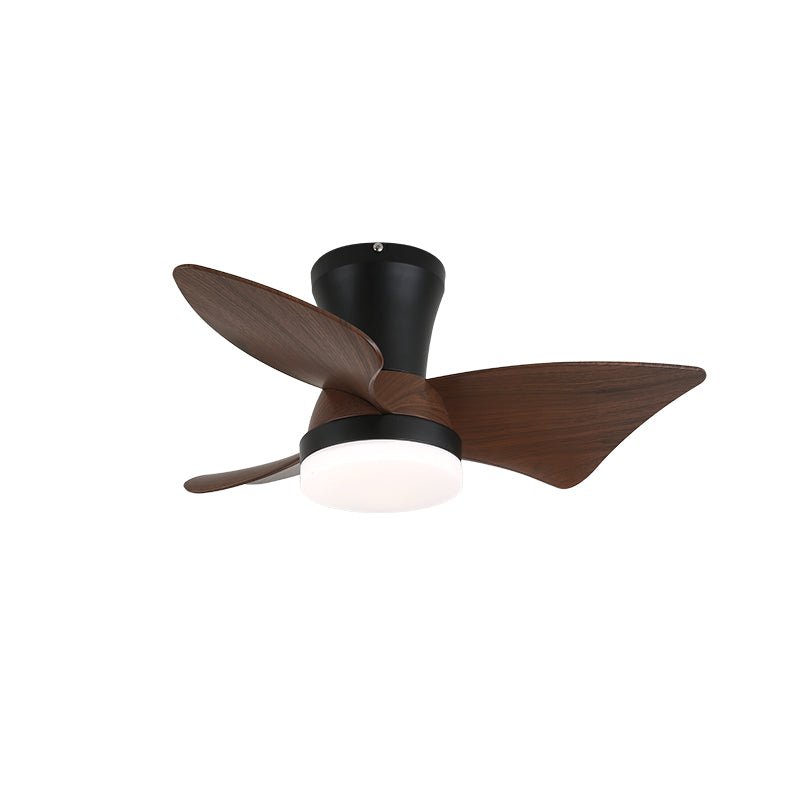 Luvora ventilator de tavan cu lumină din lemn, minimalist