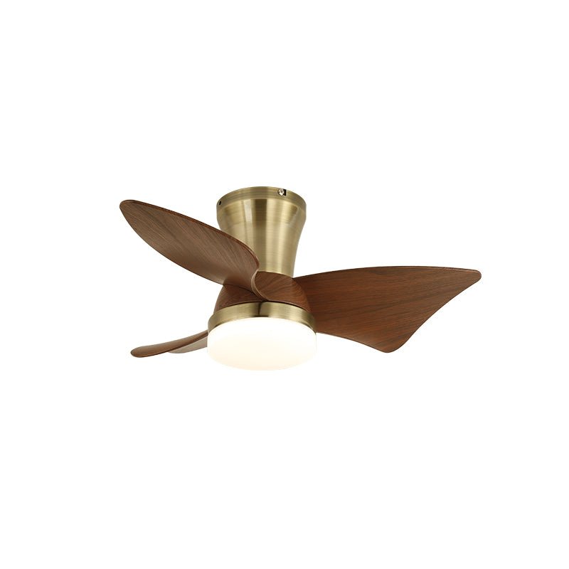 Luvora ventilator de tavan cu lumină din lemn, minimalist