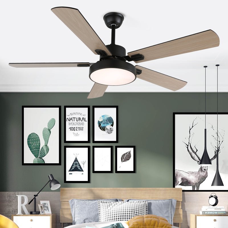 Aerilux ventilator de tavan cu lumină din lemn, modern
