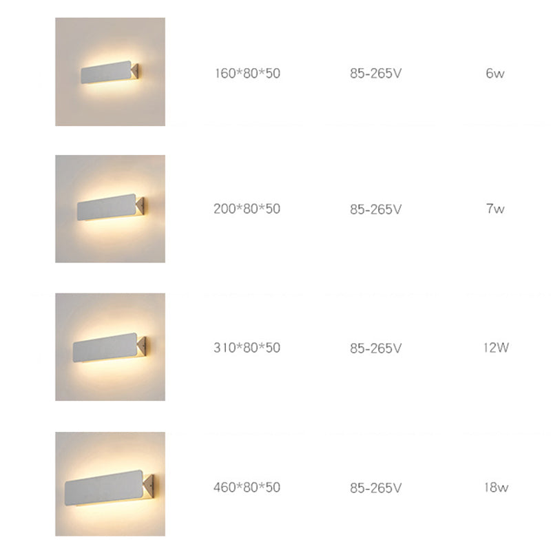 Arisha aplică de perete LED metal pentru interior cu Rotire, alb