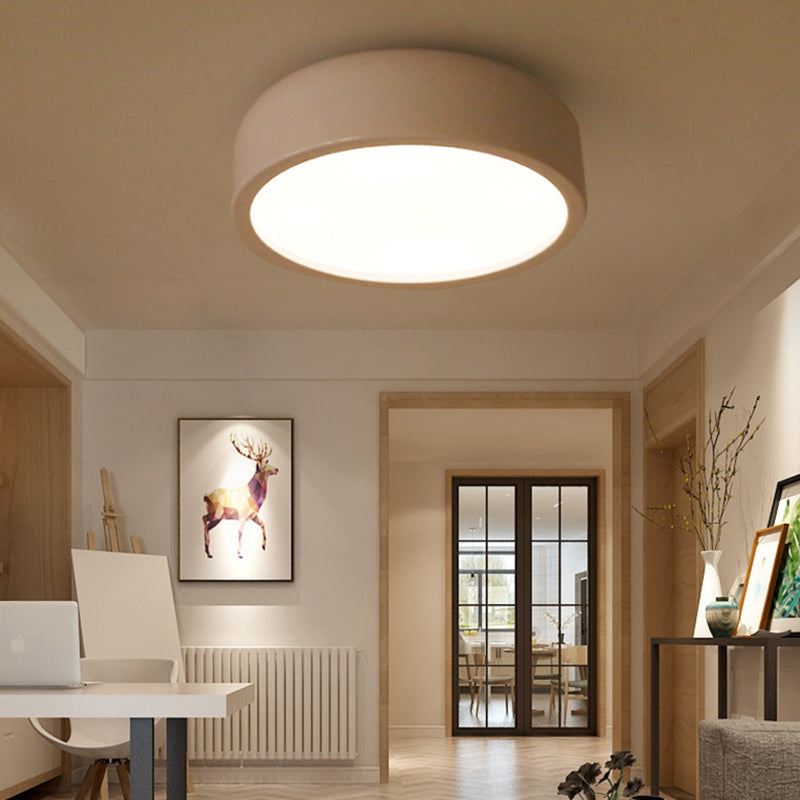 Arisha lampă de tavan modernă cu formă de farfurie din metal, negru/alb
