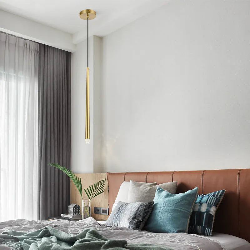 Arisha lampă suspendată liniară modernă, aur, living