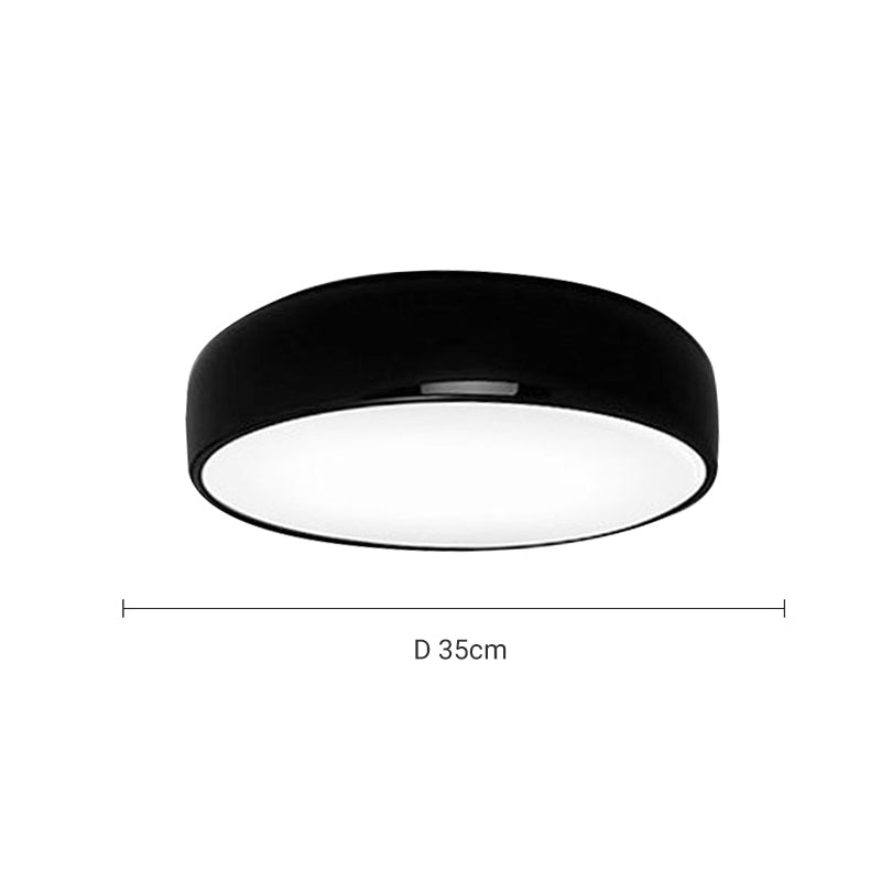 Arisha lampă de tavan modernă cu formă de farfurie din metal, negru/alb