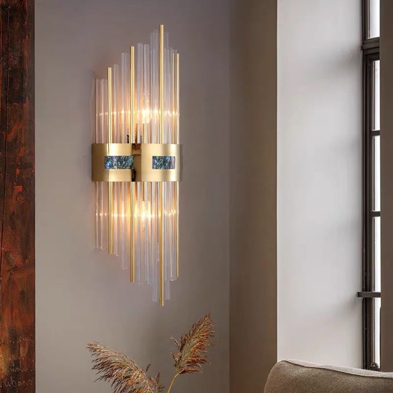 Kristy aplică de perete cu cristal, lampă de noptă ∅18CM