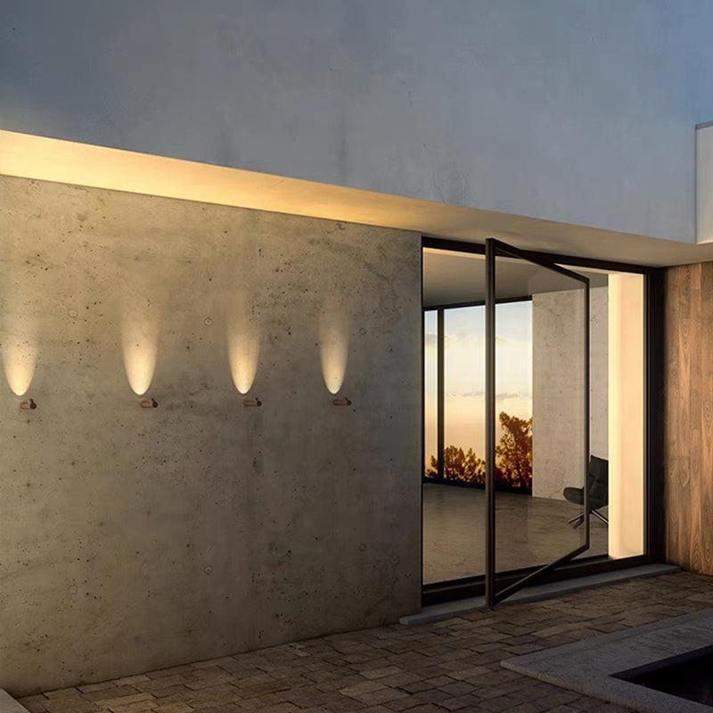 Ray modern Waterproof Outdoor Wall Lighting, alb & negru