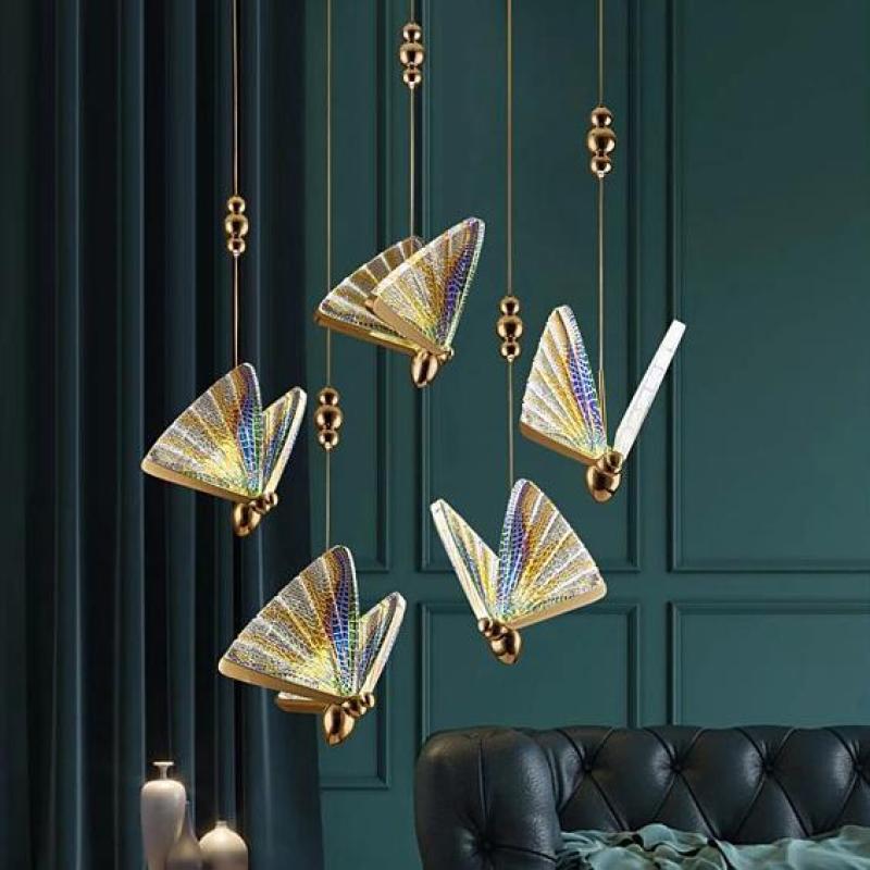 Arisha Art Deco Butterfly lampă suspendată, 2 Culoare