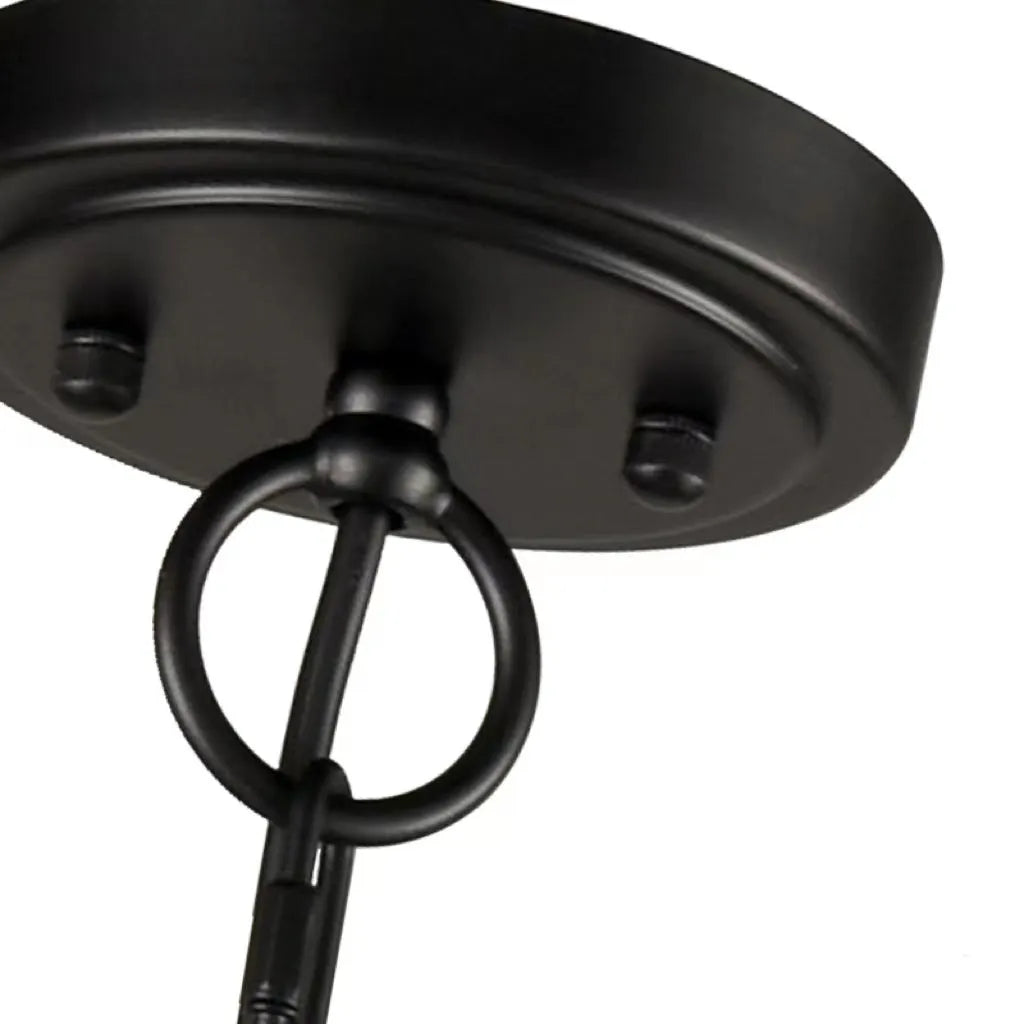Silva candelabru negru din metal, modern, LED, pentru dormitor și living