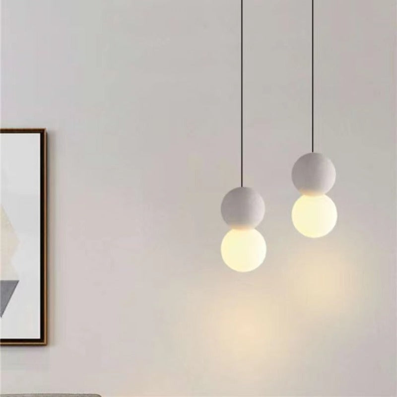 Avi lampă suspendată neagră din metal, modernă, LED, pentru dormitor și living