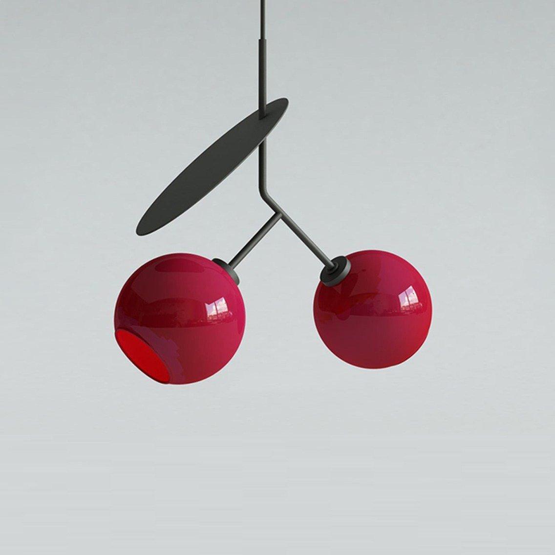 Valentina Cherry lampă suspendată, metal & sticlă, 3 Culoare
