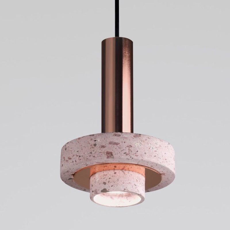 Arisha lampă suspendată din terrazzo, modernă, în stil Art Deco, LED, multicoloră