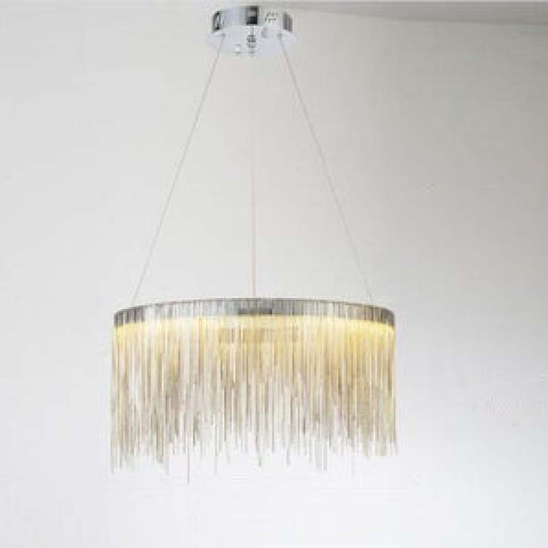 Arisha Tassel Chain Art Deco lampă suspendată Argintiu/Aur living/Hall