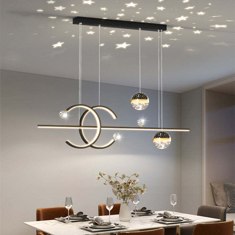 Arisha de lux glob metal/sticlă lampă suspendată, negru/Aur