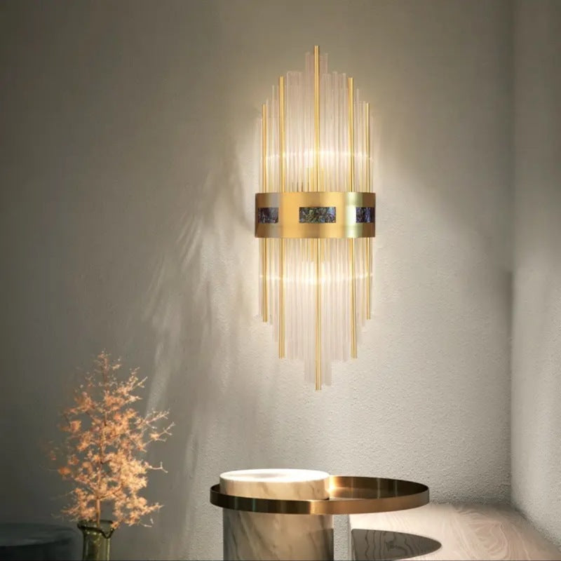 Kristy aplică de perete cu cristal, lampă de noptă ∅18CM