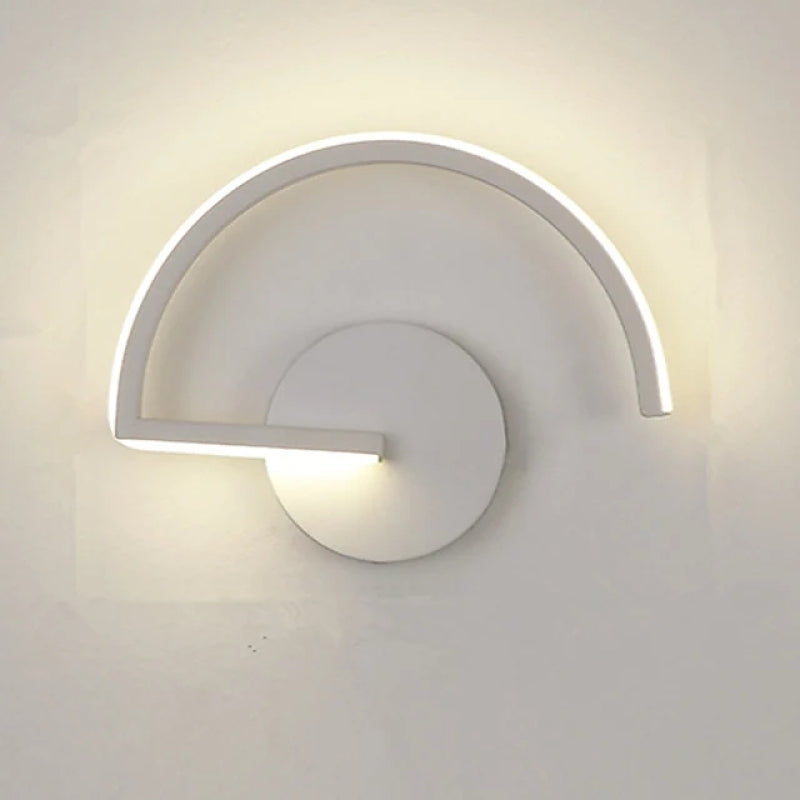 Arisha aplică de perete minimalistă Lineară Semicirculară din metal Decorativ