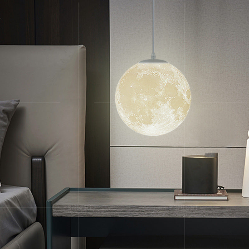 Arisha lampă suspendată modernă cu design de lună, decorativă pentru sufragerie și cameră de dormit