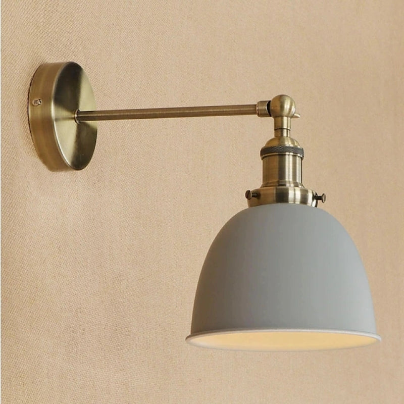 Epoch aplică de perete suspendată Retro/Vintage, metal/LED, negru/alb/Gri, dormitor