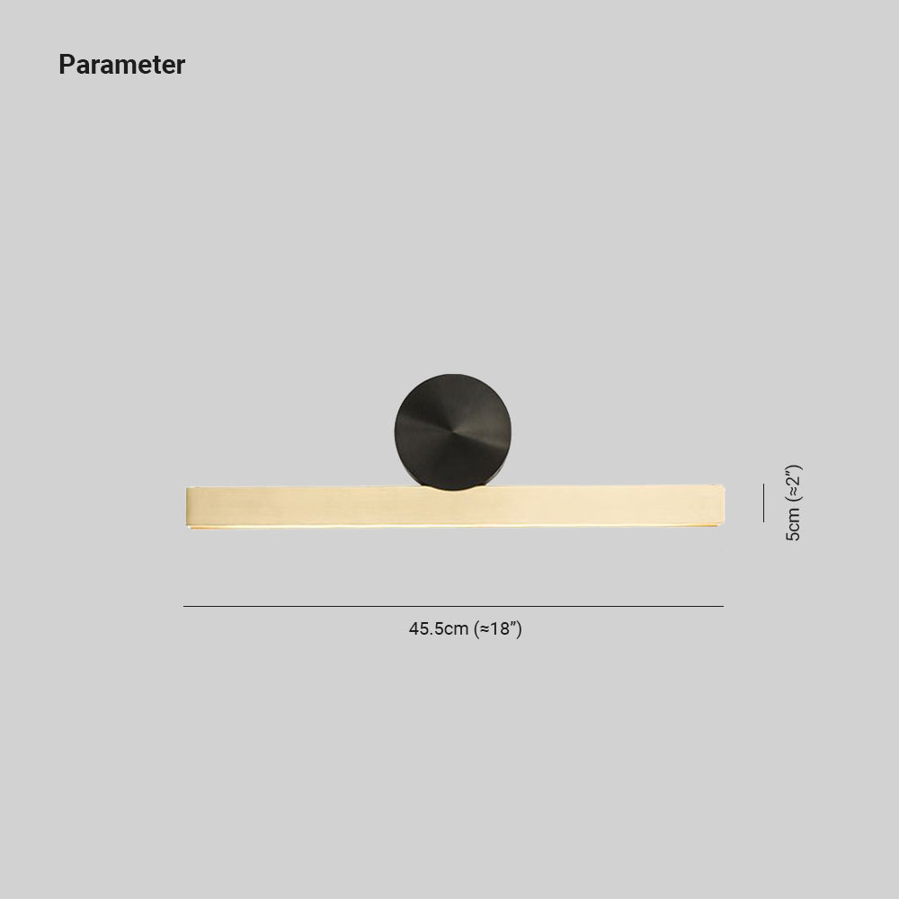 Arisha aplică de perete neagră și aurie din metal, modernă, geometrică, pentru dormitor