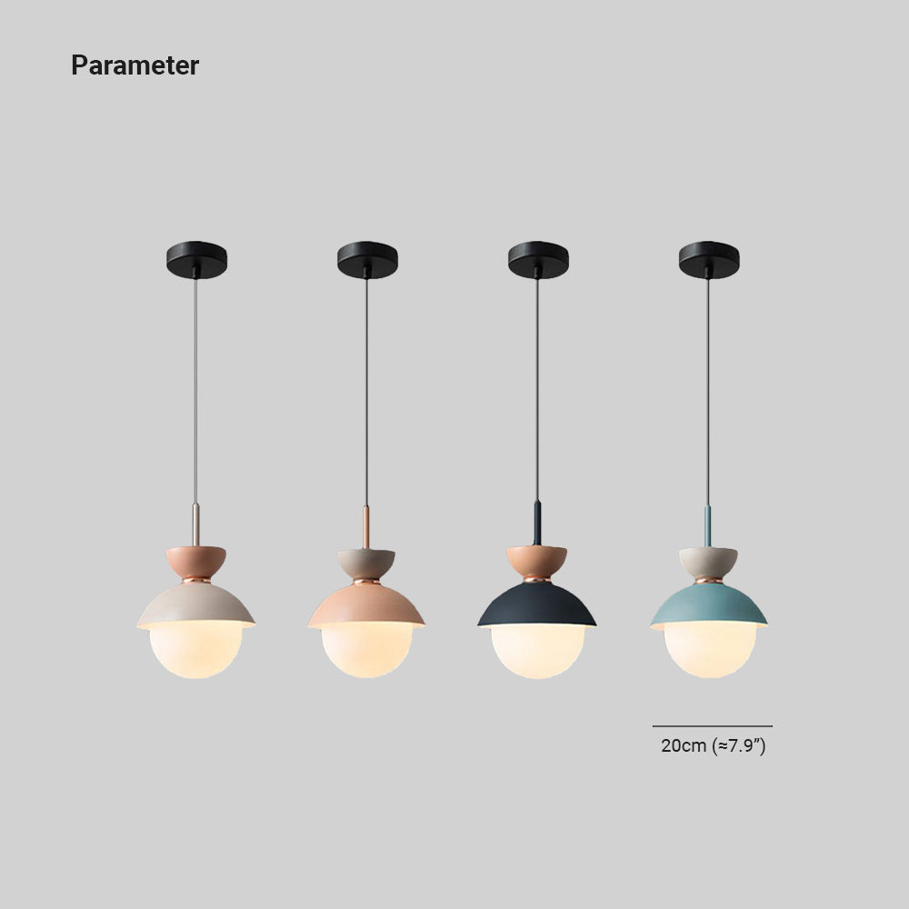 Aria lampă suspendată glob minimalist nordic, 4 Culoare