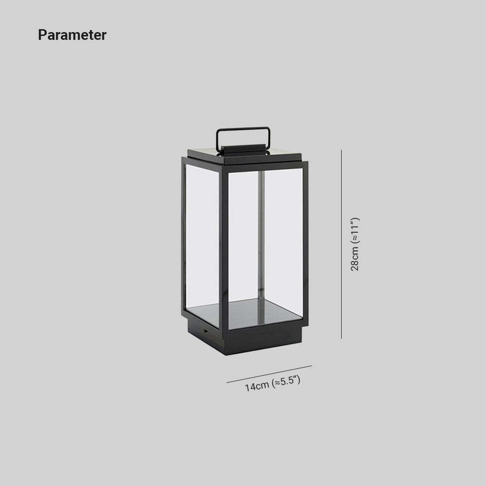 Ray lampadar minimalist cu conexiune electrică fixă pentru exterior, negru