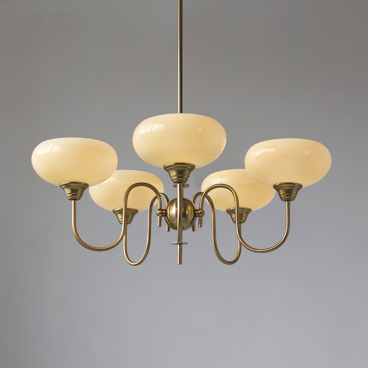 Silva Vintage LED metal Multi abajur Galben Becuri Lux living dormitor lampă suspendată, Aur/Crom, în culoare albă, în culoare crem