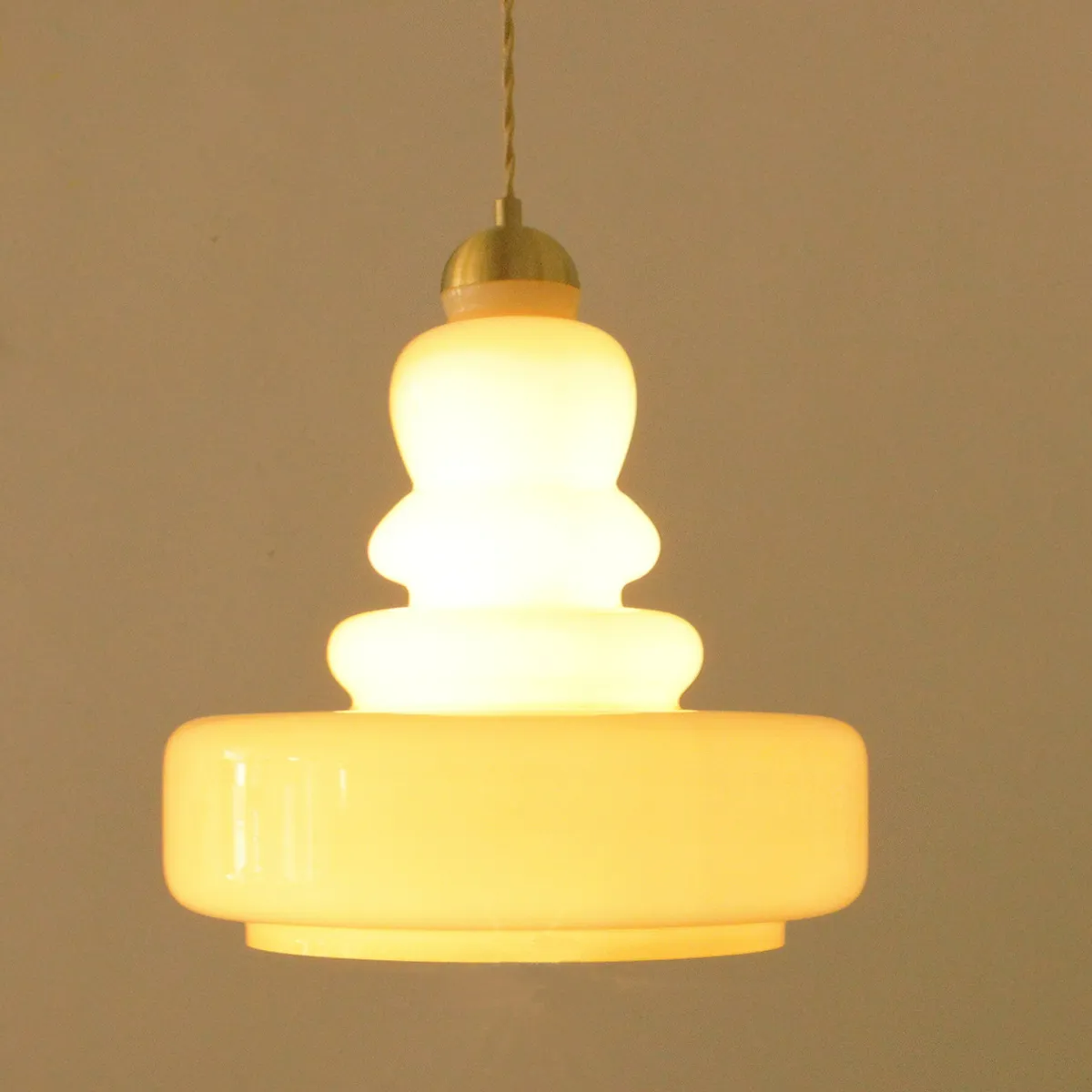 Candy lampă suspendată din sticlă, franceză