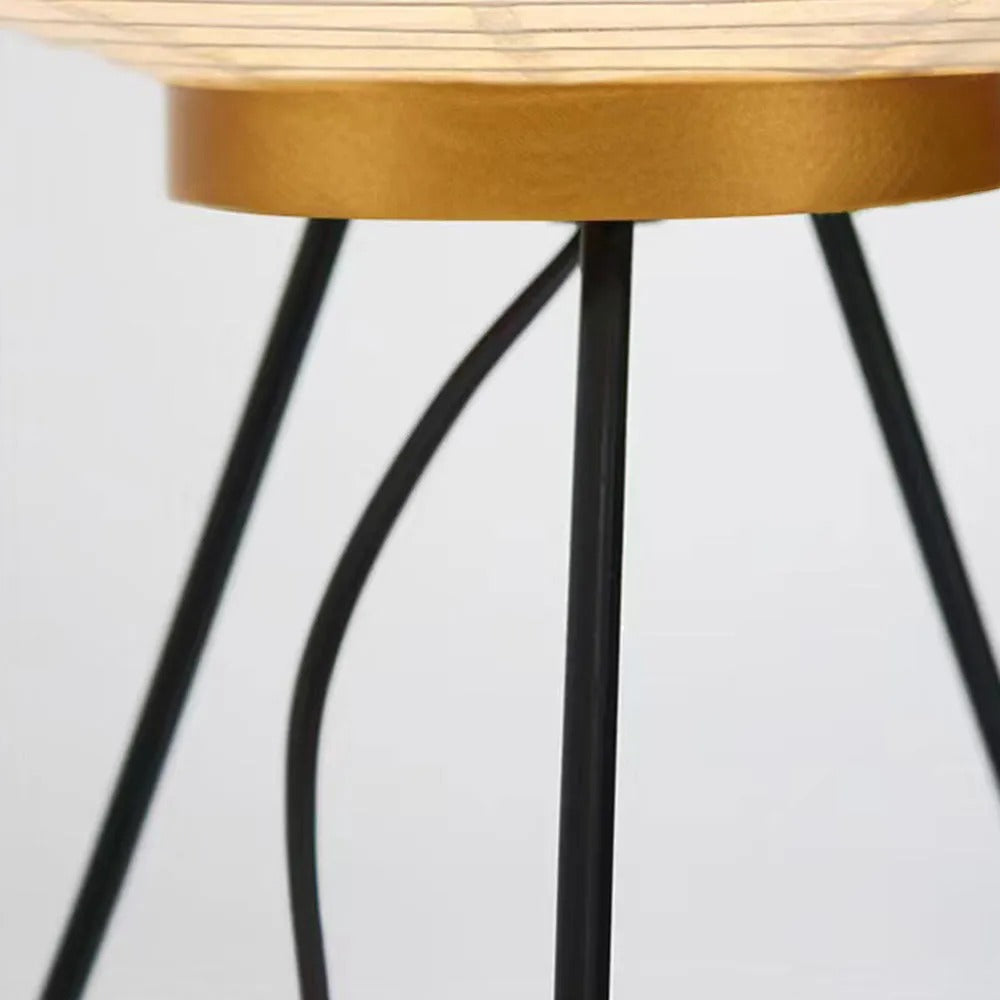 Renée lampadar alb din hârtie, minimalist, cu bază tip trepied, în formă de lanternă