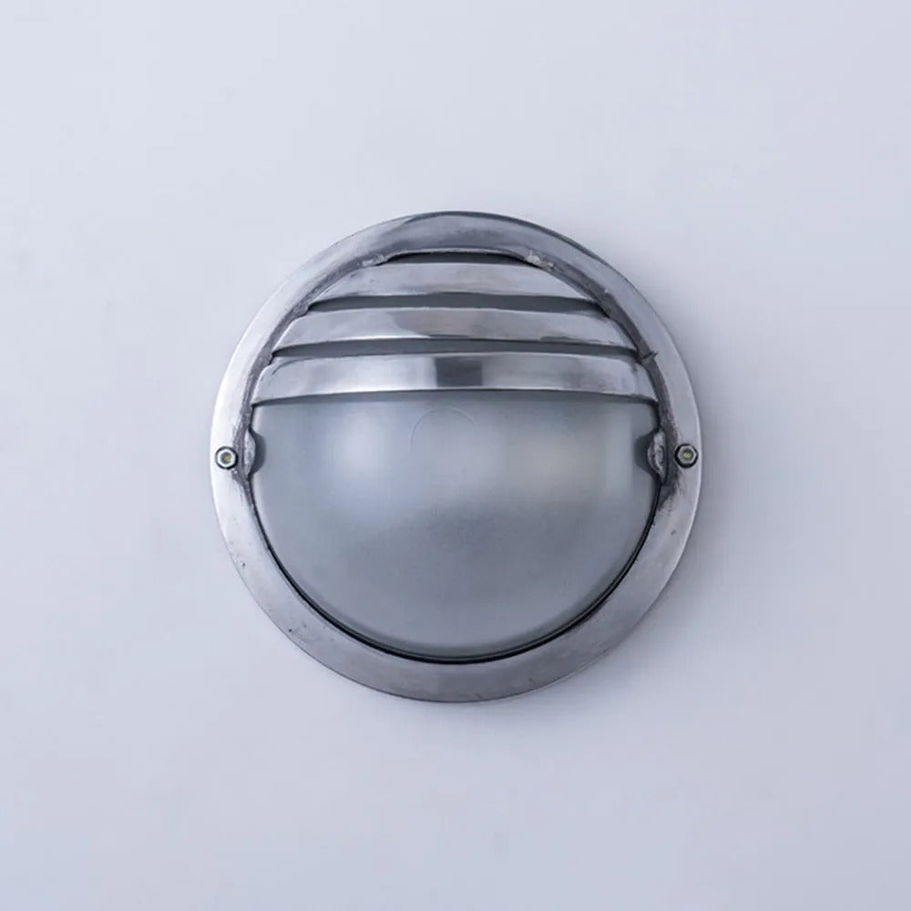 Wyre aplică de perete din metal și sticlă, geometrică, modernă, pentru exterior