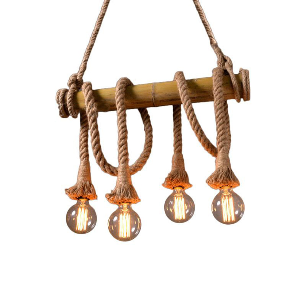 Silva lampă suspendată retro vintage din rășină, culoare flaxen