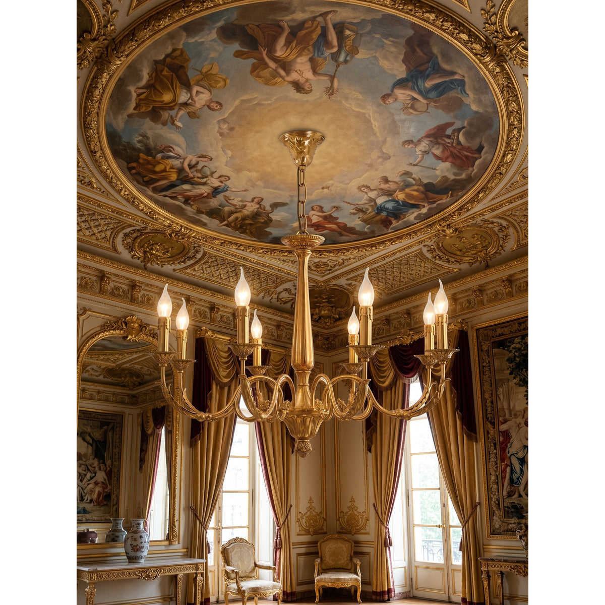 Casivissa candelabru din alamă
