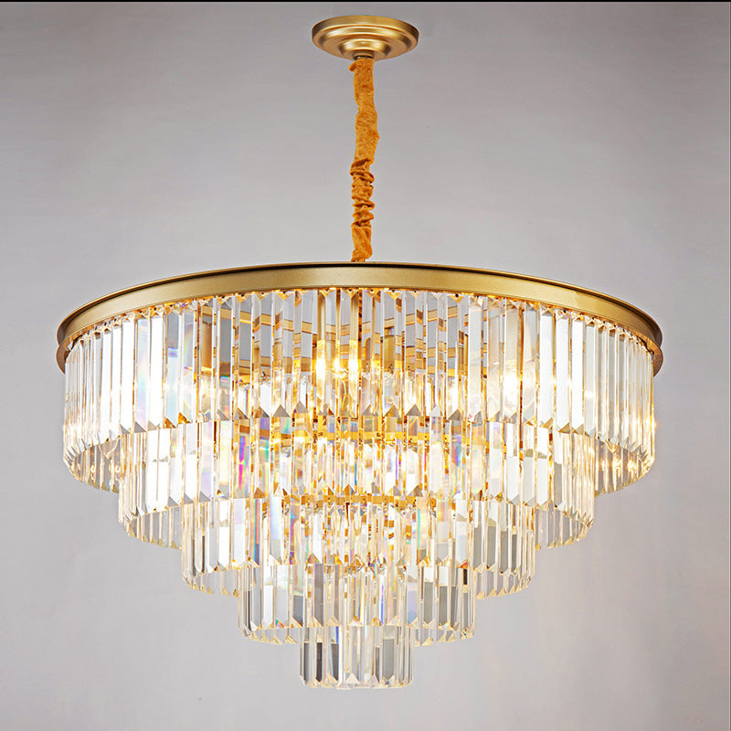 Arisha lampă suspendată LED modernă Decorativă Lux cristal metal negru/Aur Inel dormitor/living