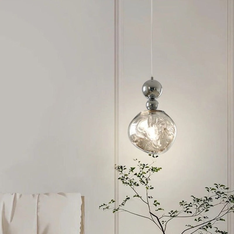 Valentina lampă suspendată Retro LED Crom/metal dormitor