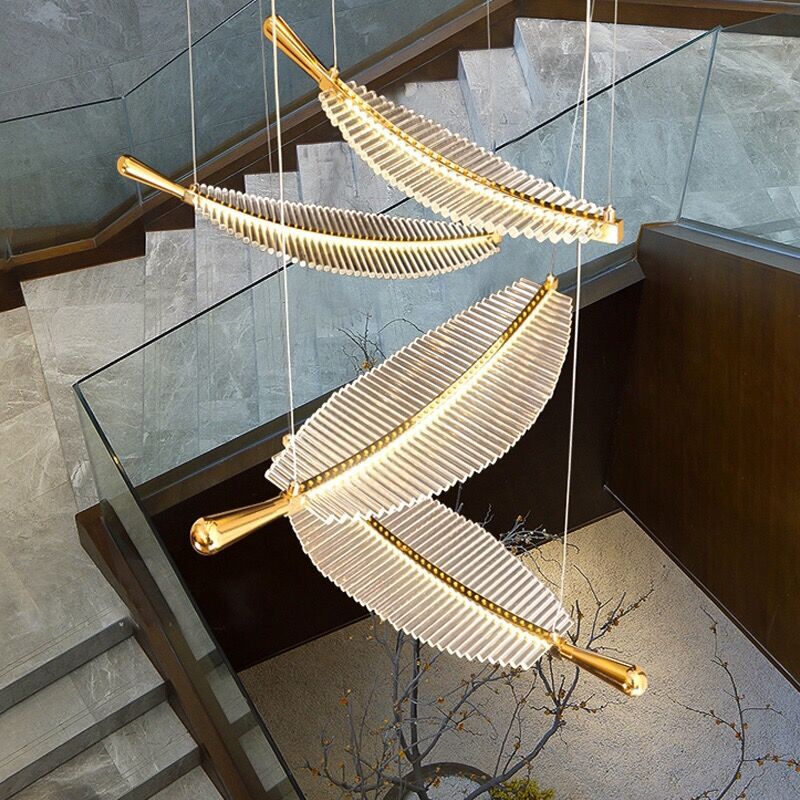 Arisha lampă suspendată din metal, nordică, de lux, LED, pentru hotel și living