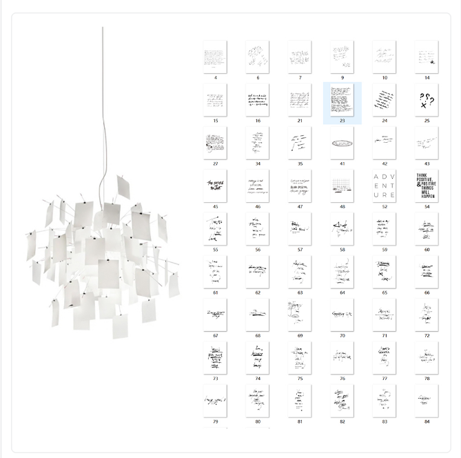 Luninena candelabru din hârtie