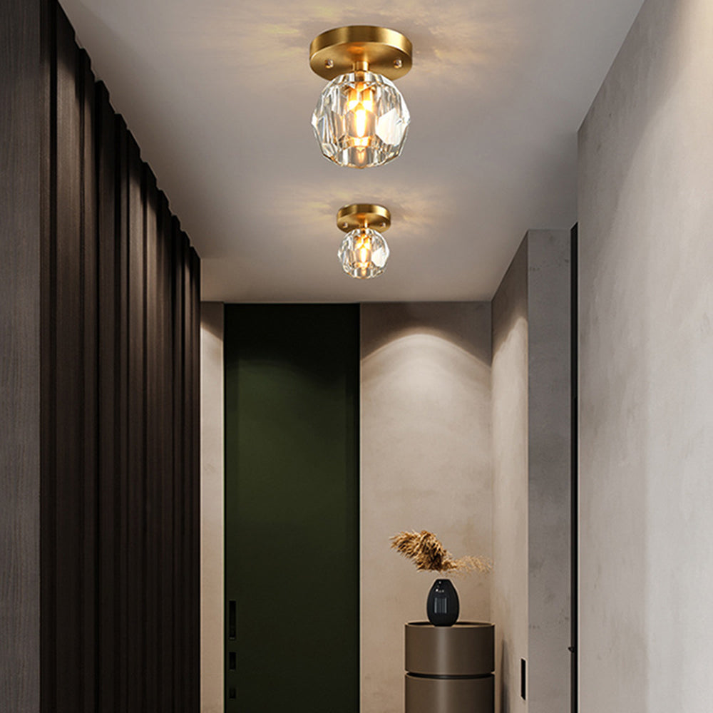 Kristy de lux Diamant metal/ plafonieră aplicată, Culoarea aurie
