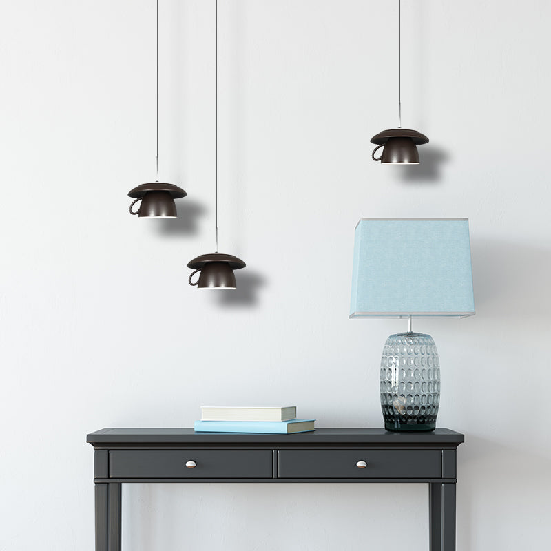 Valentina Pop Art Cup Ceramic LED lampă suspendată pentru living / Studiu / dormitor