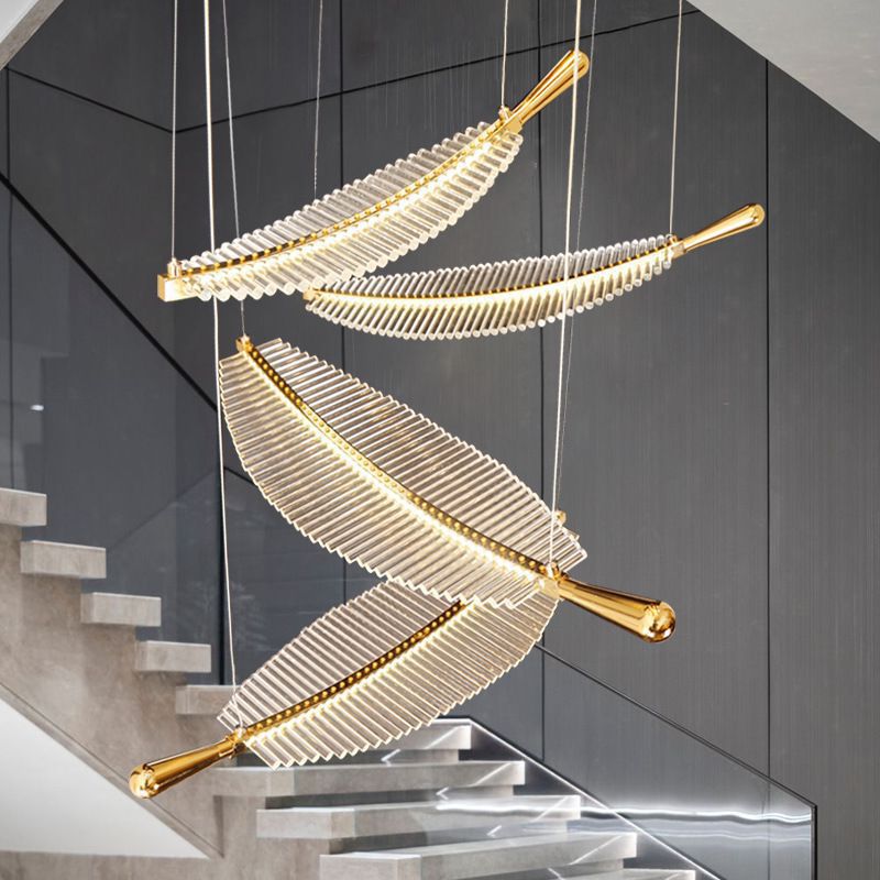 Arisha lampă suspendată din metal, nordică, de lux, LED, pentru hotel și living