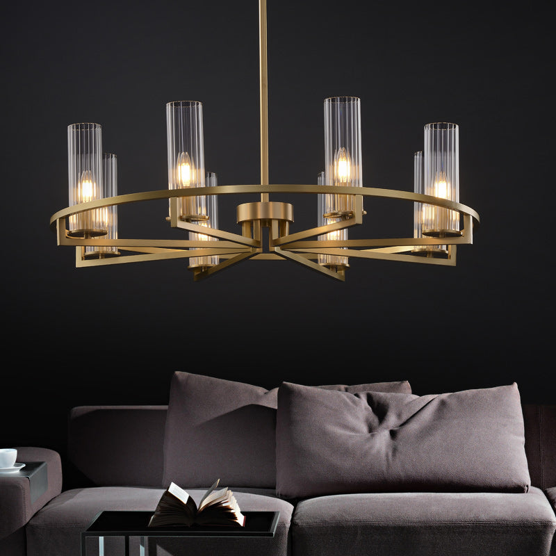 Arisha lampă suspendată postmodernă din sticlă și metal pentru living/cameră de dormit, în stil modern