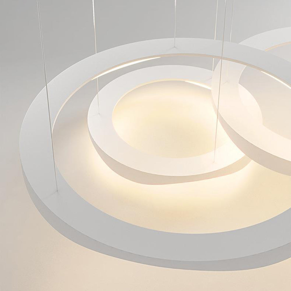 Arisha lampă suspendată Rond modern, negru/alb, Sufragerie