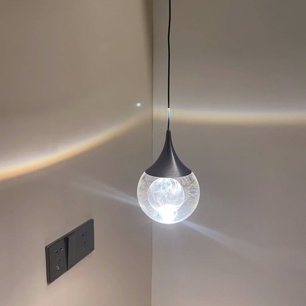 Aria lampă suspendată minimalistă metal Lunar, negru
