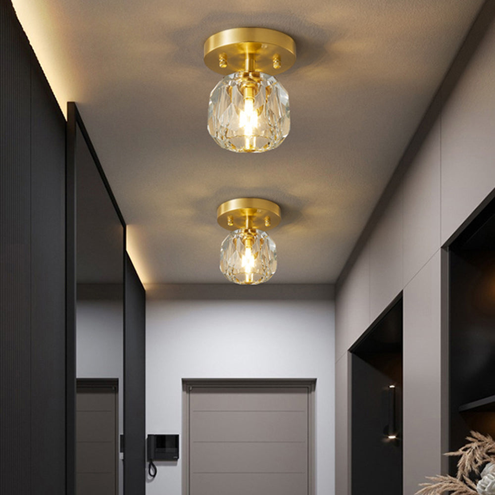 Kristy de lux Diamant metal/ plafonieră aplicată, Culoarea aurie